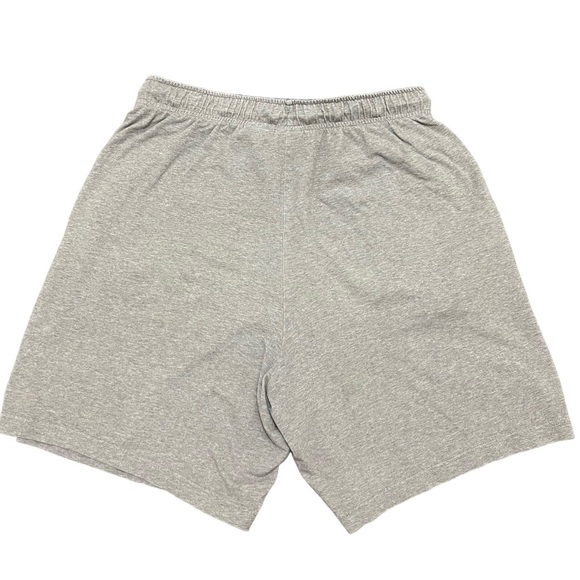 Nike Dri Fit Grey Athletic Running Shorts Large Embroidered Pockets Drawstring - Picture 5 of 8